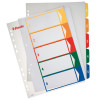 Plastregister ESSELTE PP A4+ 1-5 färger