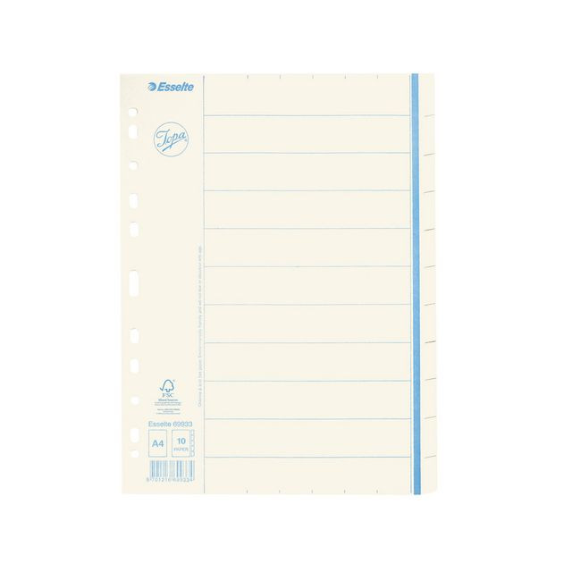 BildePappregister JOPA A4 10 flik otr.