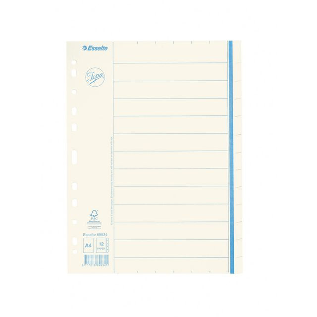 BildePappregister JOPA A4 12 flik otr.