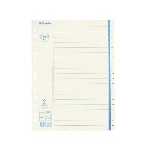 BildePappregister JOPA A4 20 flik otr.