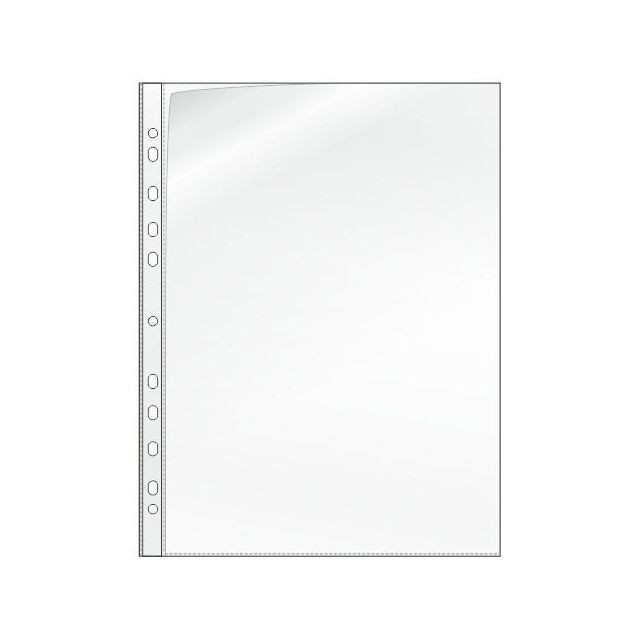 BildePlastficka A4 0,12mm öppen rygg+kortsida