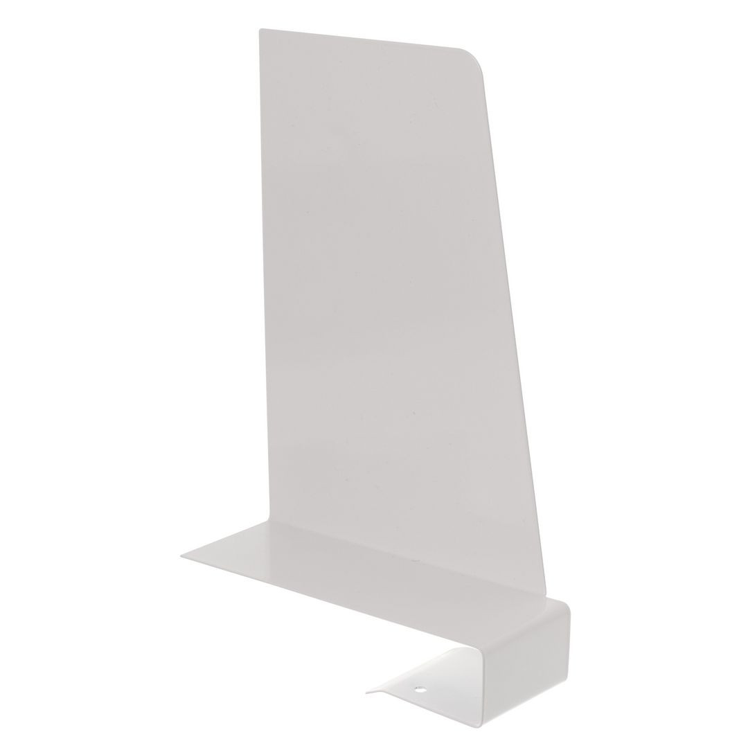 BildeBokstöd med hyllklämma till vänster vit