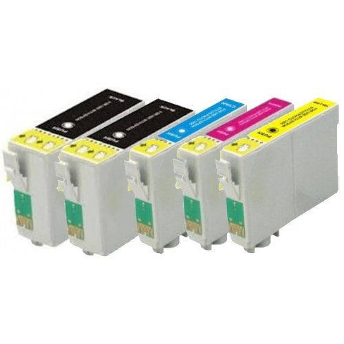 BildeEpson Blekkpakke 2 x Sort + CMY Høykapasitet (2x33 ml/3x14 ml) - Erstatter T1301 x 2/T1302/T1303/T1304