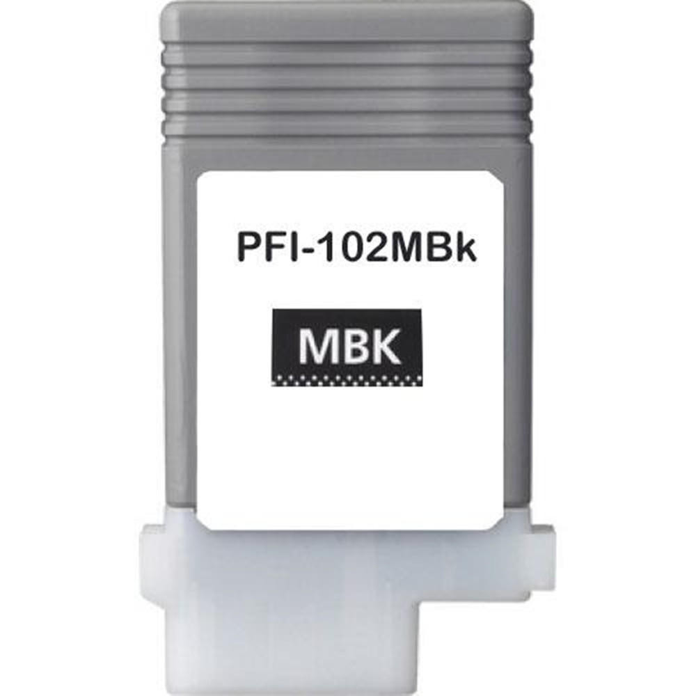 BildeCanon Blekkpatron Matt Sort PFI-102MBK (130 ml) - Erstatter 0894B001