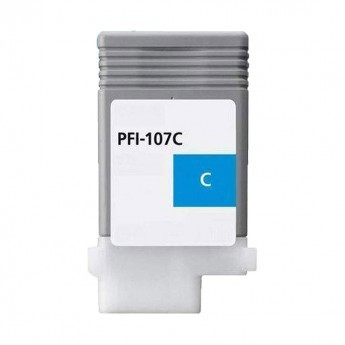 BildeCanon 107 C (cyan) blekkpatron 130 ml - kompatibel