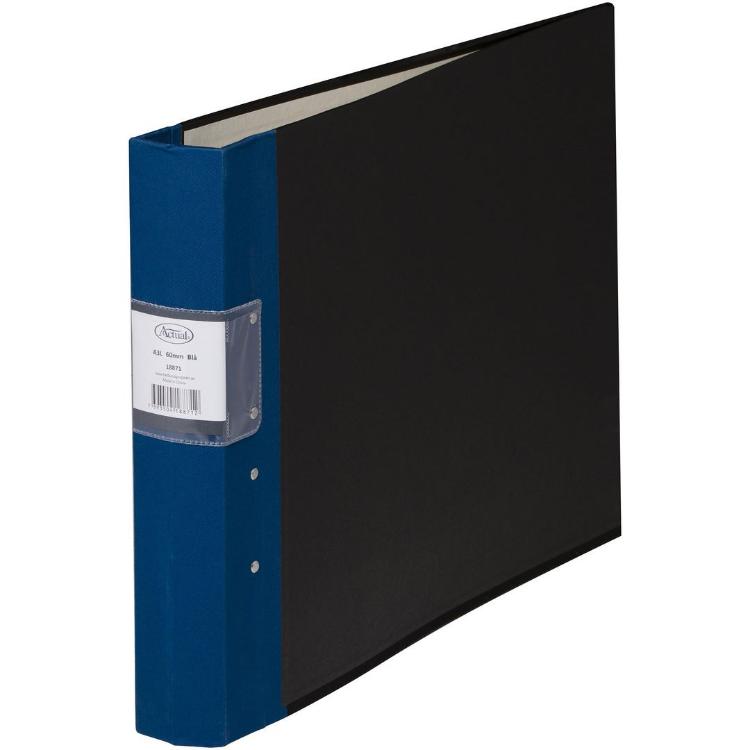 BildeKontorspärm ACTUAL A3L 60mm blå