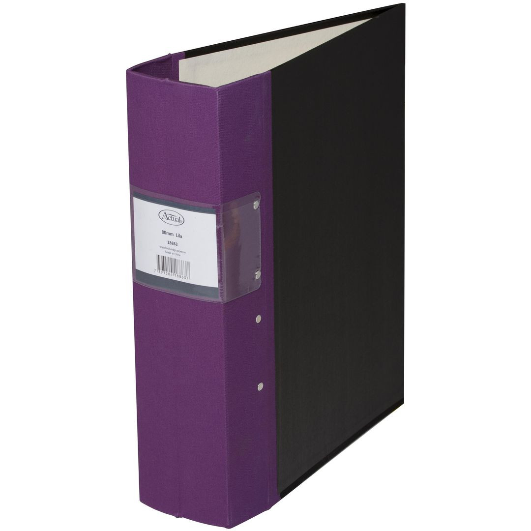 BildeKontorspärm neutral A4 80mm lila