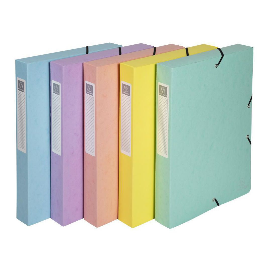 BildeBoxmapp EXACOMPTA 40mm pastel 8/fp