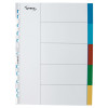 Plastregister LYRECO A4 5-flik otryckta