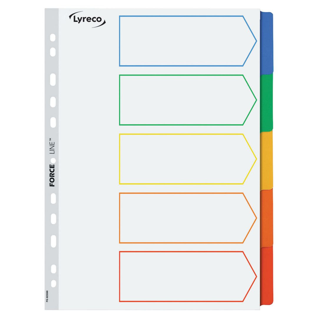 BildeKartongregister LYRECO A4 5-flik