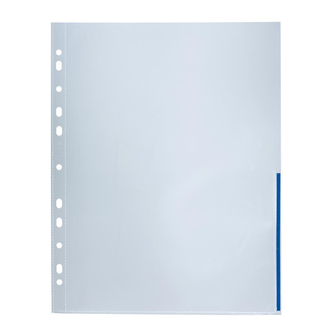 BildePlastficka sig BANTEX A4 0,12 blå 100/fp