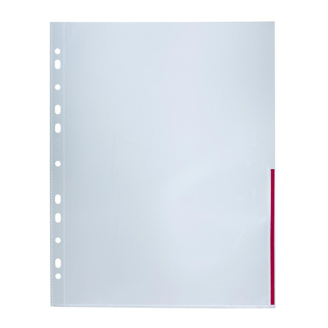 BildePlastficka sig BANTEX A4 0,12 röd 100/fp