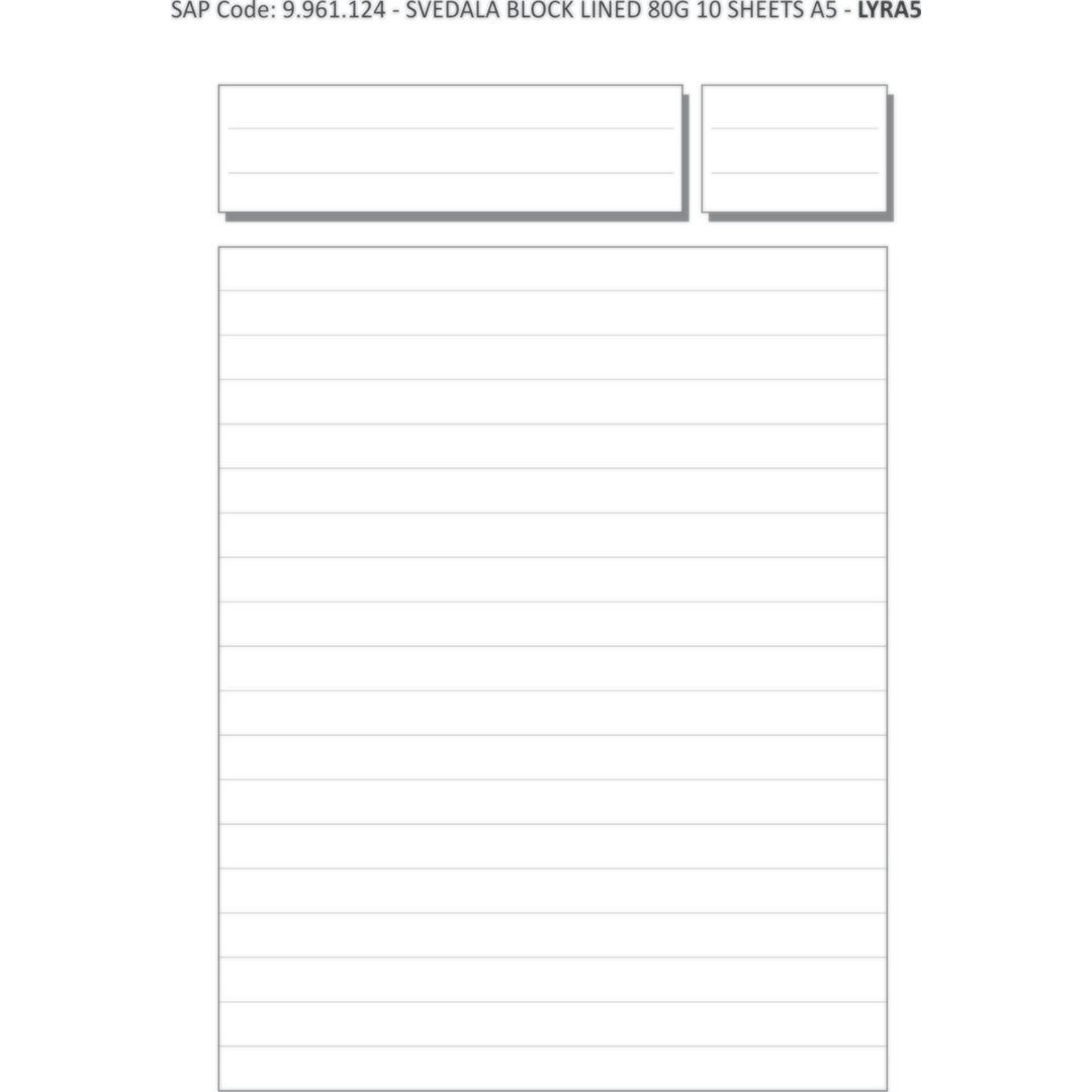 BildeKonferensblock LYRECO A5 70g 10bl linj