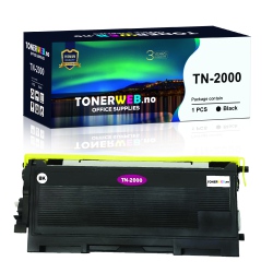BildeBrother TN2000 BK (svart) toner 2500 sider - kompatibel