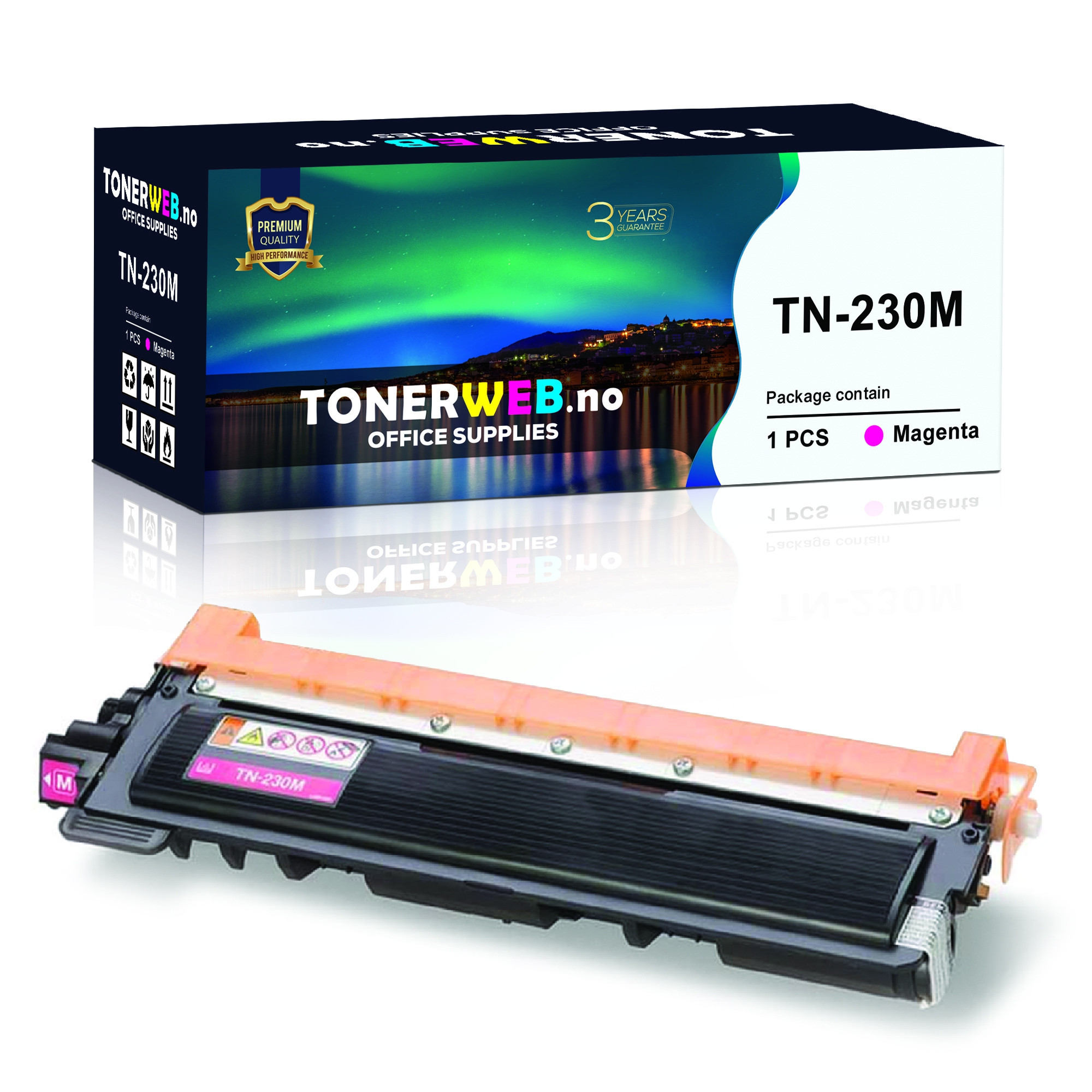 Brother TN230 M (magenta) toner 1400 sider - kompatibel