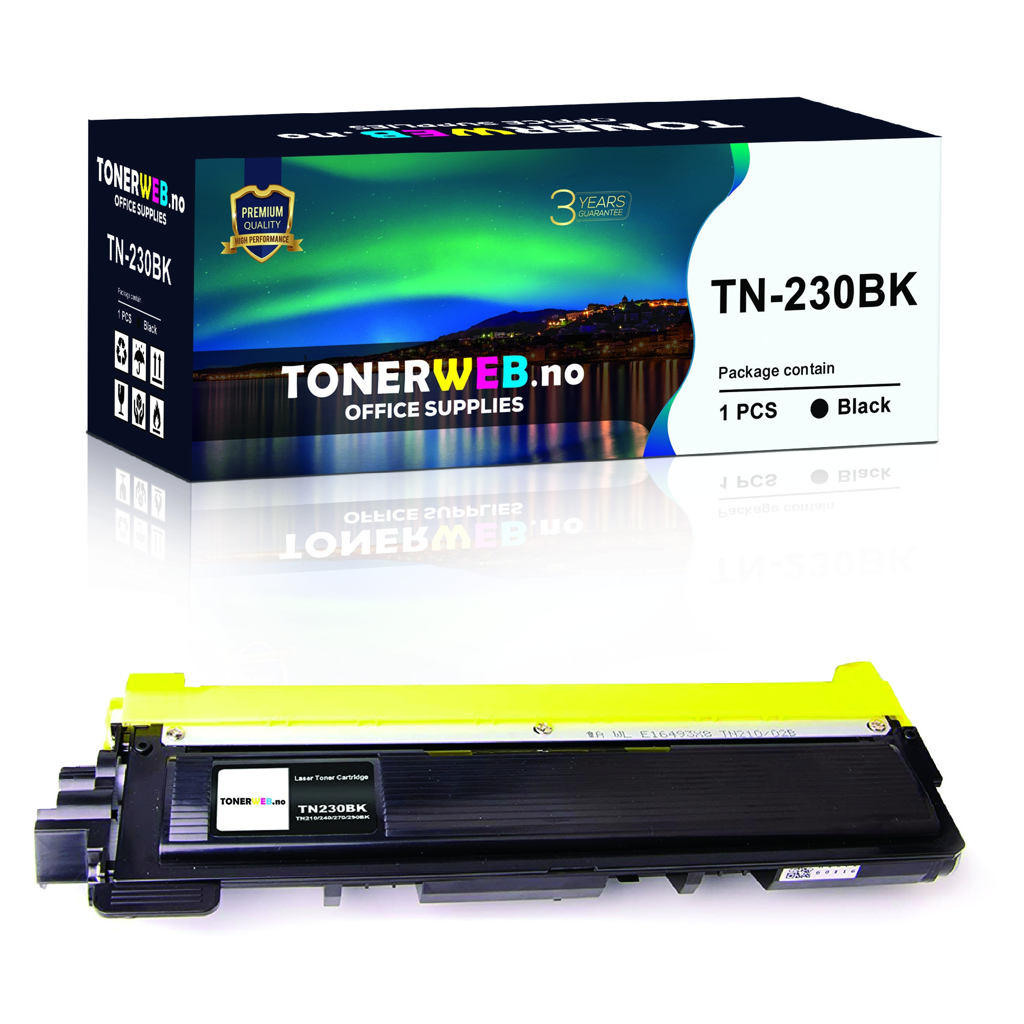 Brother TN230 BK (svart) toner 2200 sider - kompatibel
