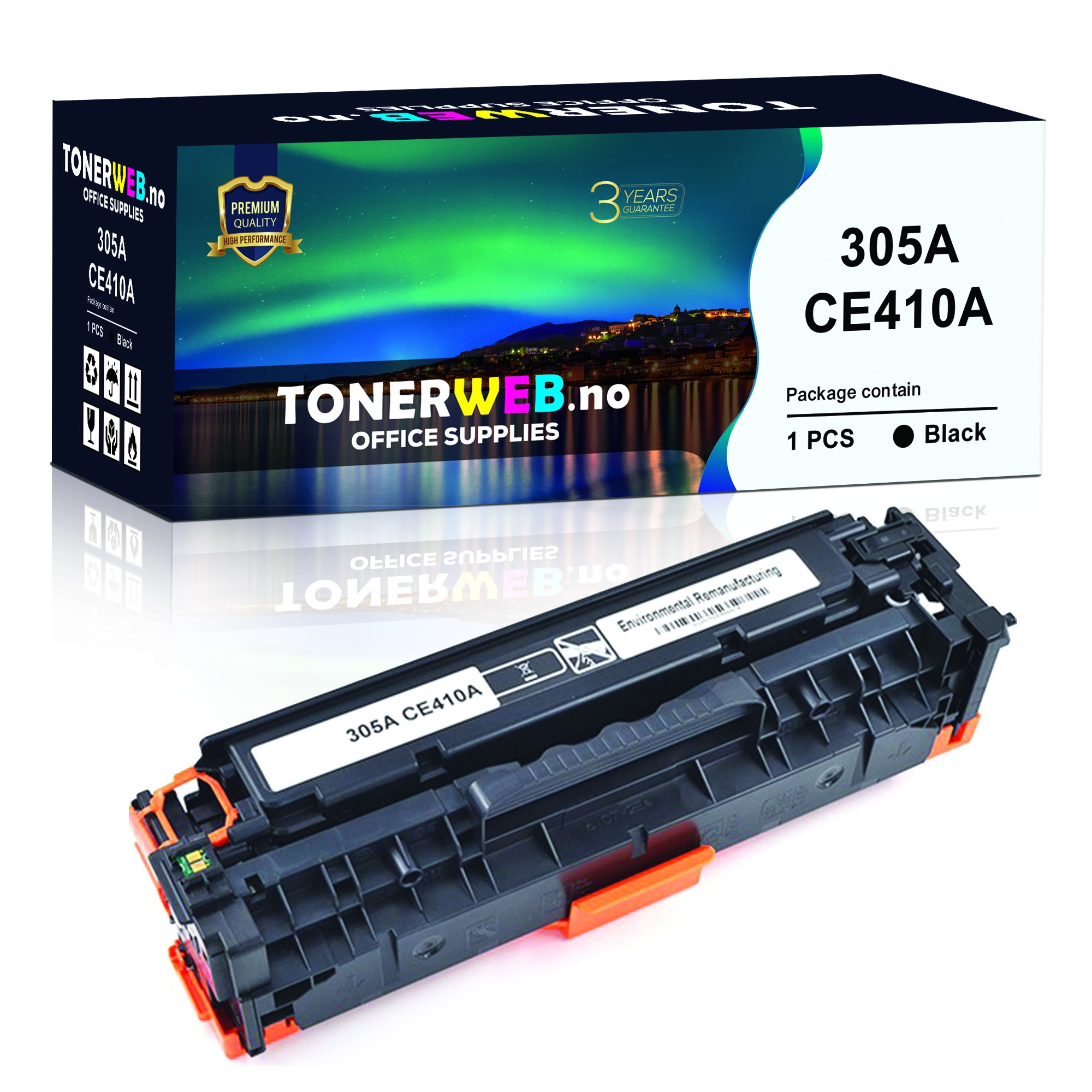 HP 305A BK (svart) toner 2200 sider - kompatibel