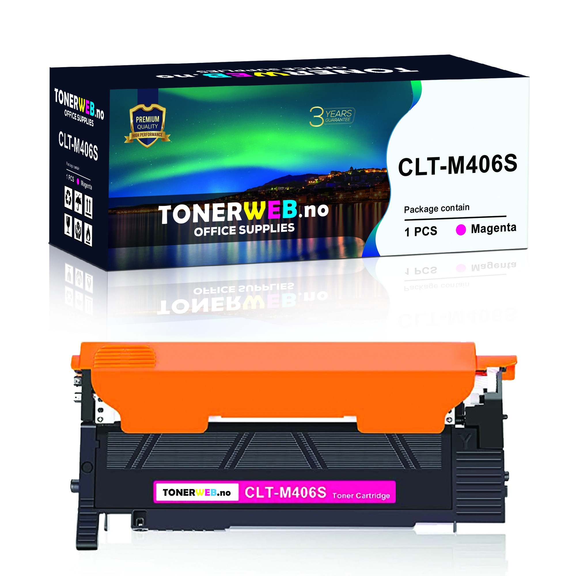 BildeSamsung CLT-M406S M (magenta) toner 1000 sider - kompatibel