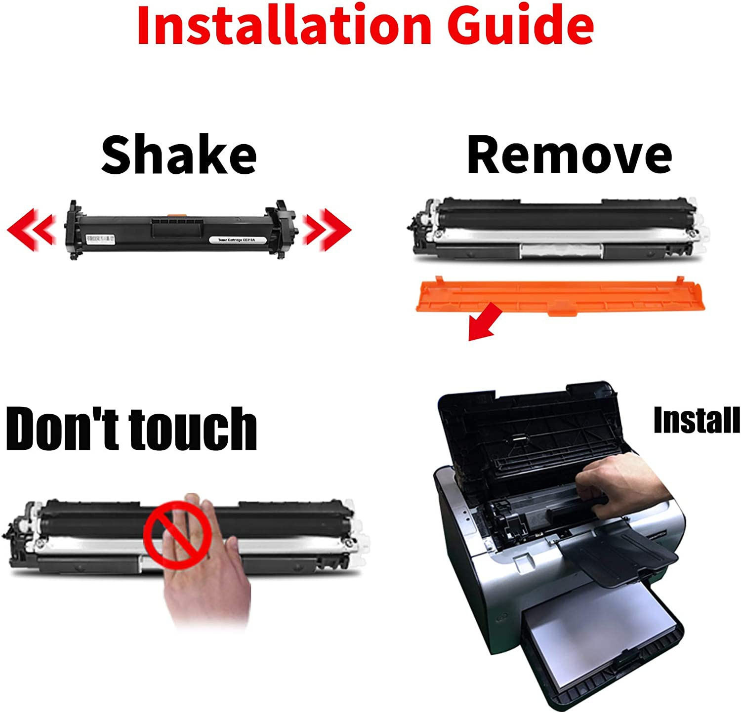 HP 126A BK (svart) toner 1200 sider - kompatibel