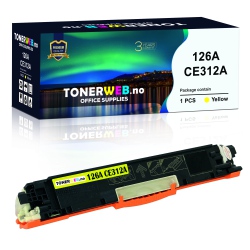BildeHP 126A Y (gul) toner 1000 sider - kompatibel