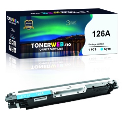 BildeHP 126A C (cyan) toner 1000 sider - kompatibel