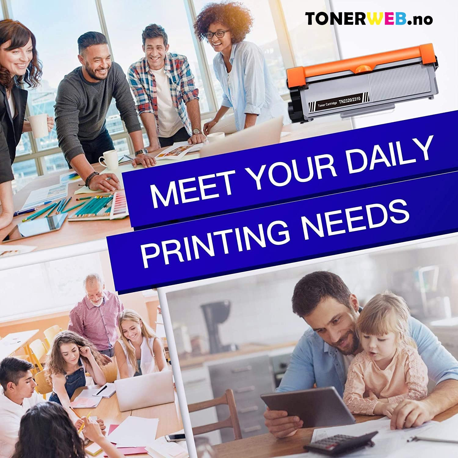 BildeBrother TN2320 BK (svart) toner 2600 sider - kompatibel