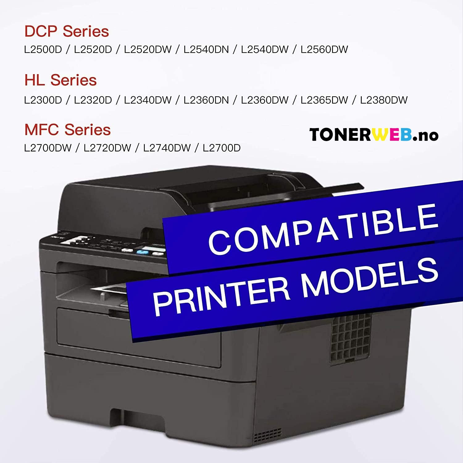 Brother TN2320 BK (svart) toner 2600 sider - kompatibel