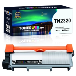 BildeBrother TN2320 BK (svart) toner 2600 sider - kompatibel