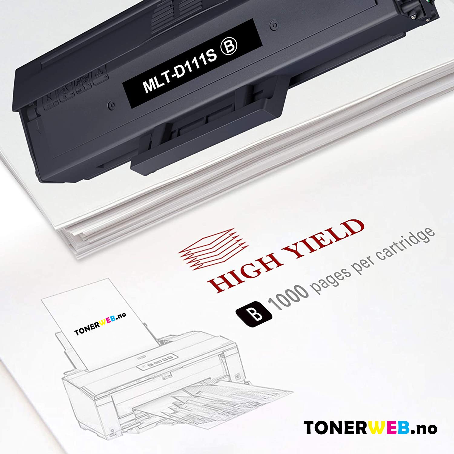 Samsung MLTD-111S BK (svart) toner 1000 sider - kompatibel