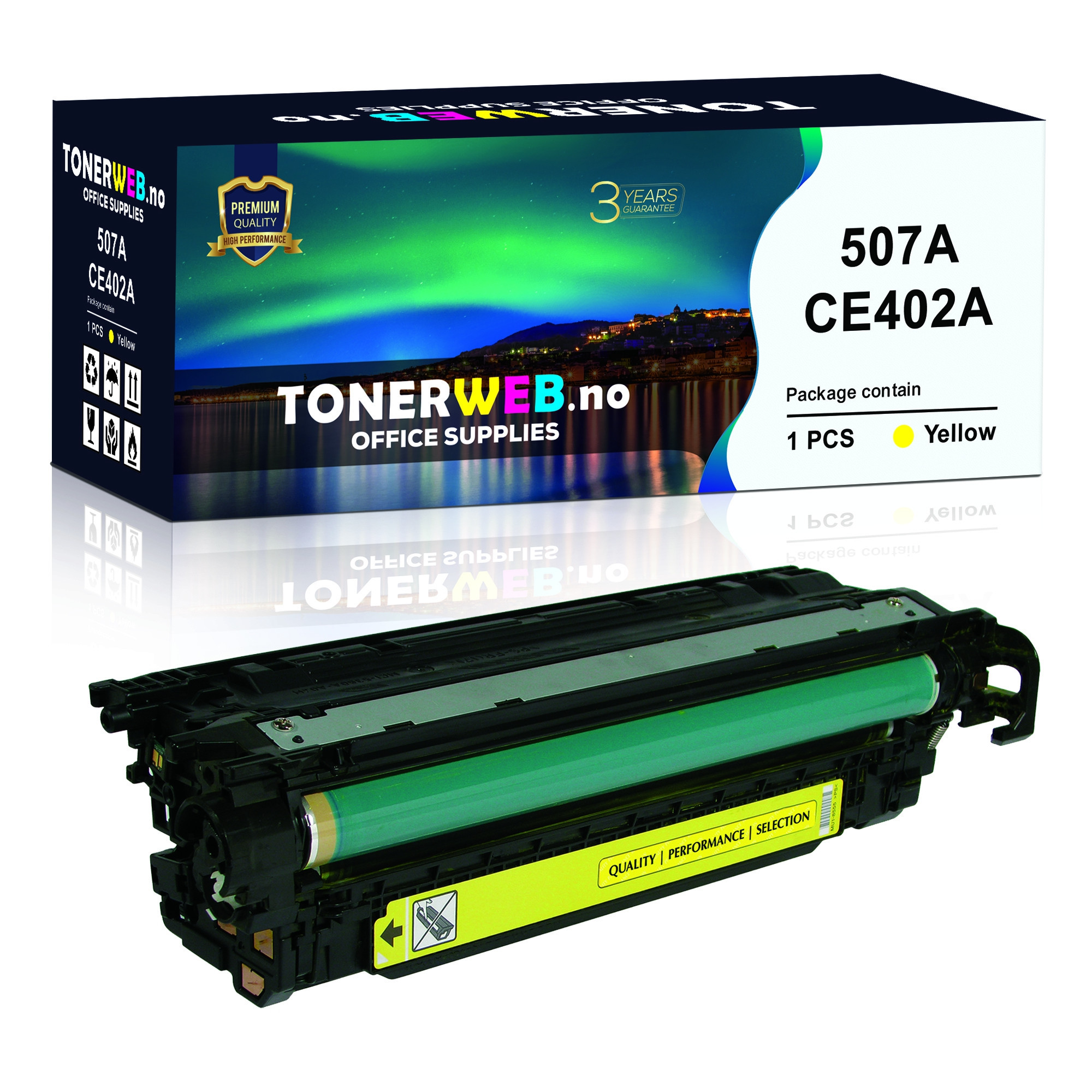 HP 507A Y (gul) toner 6000 sider - kompatibel
