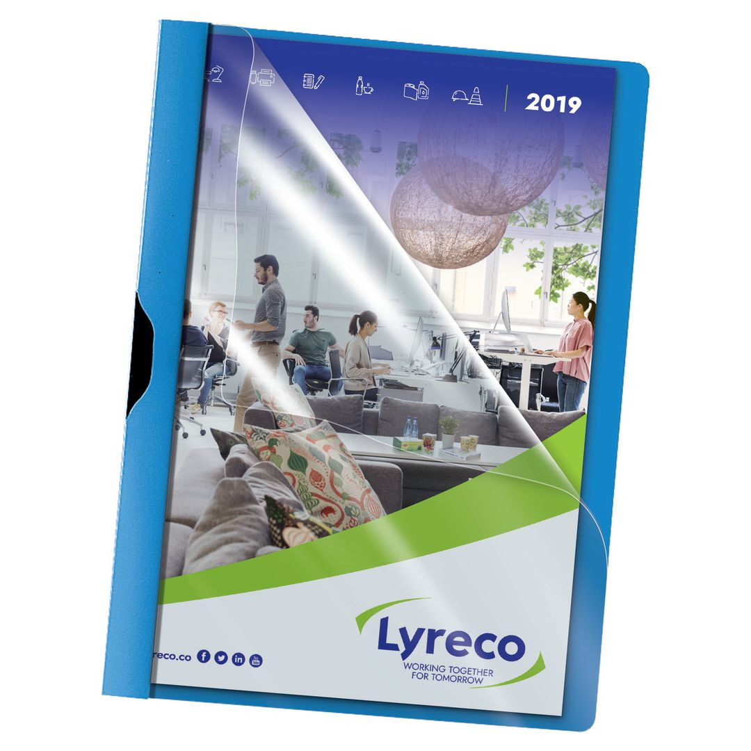 BildeKlämmapp LYRECO PP A4 3mm blå 5/fp