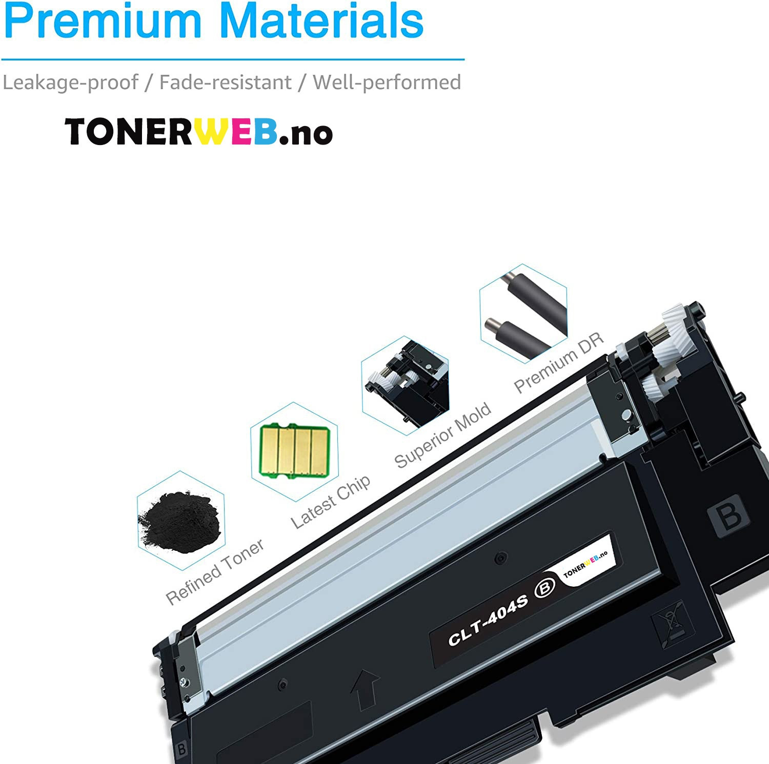 Samsung Toner Sort (1.500 sider) - Erstatter CLT-K404S