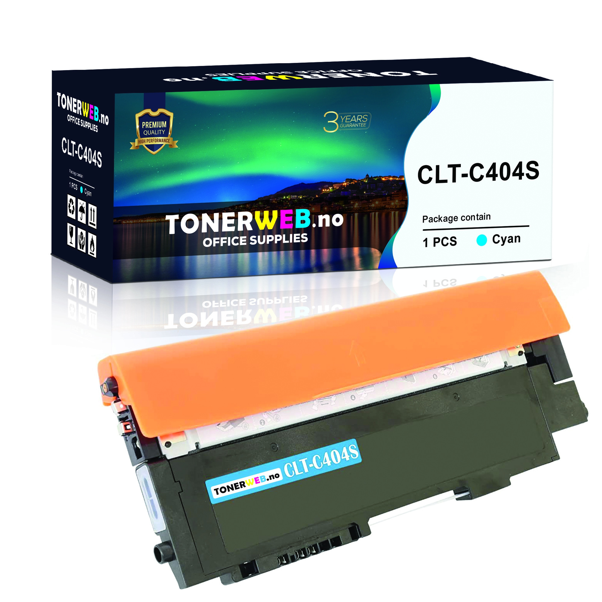 BildeSamsung Toner Cyan (1.000 sider) - Erstatter CLT-C404S