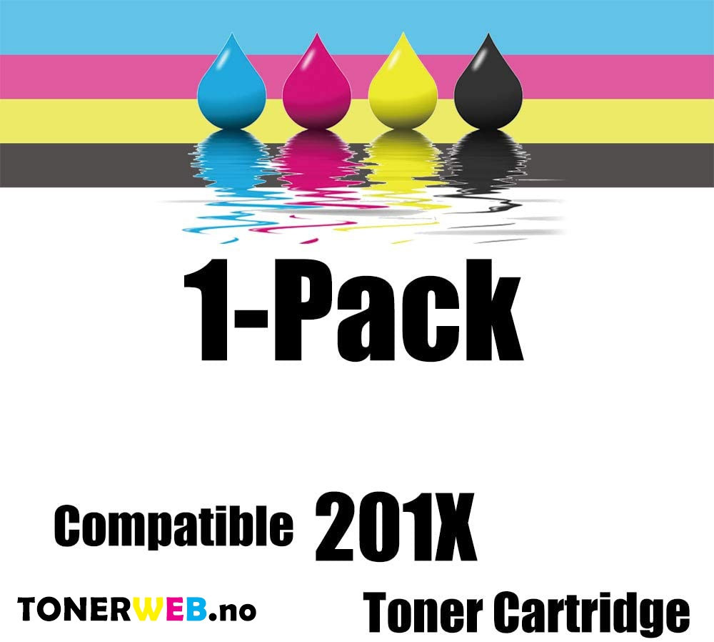 HP 201X C (cyan) toner 2300 sider - kompatibel