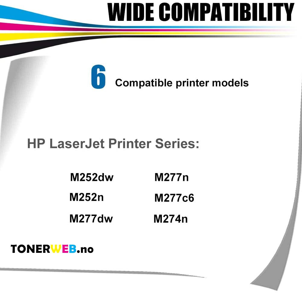 HP 201X Y (gul) toner 2300 sider - kompatibel