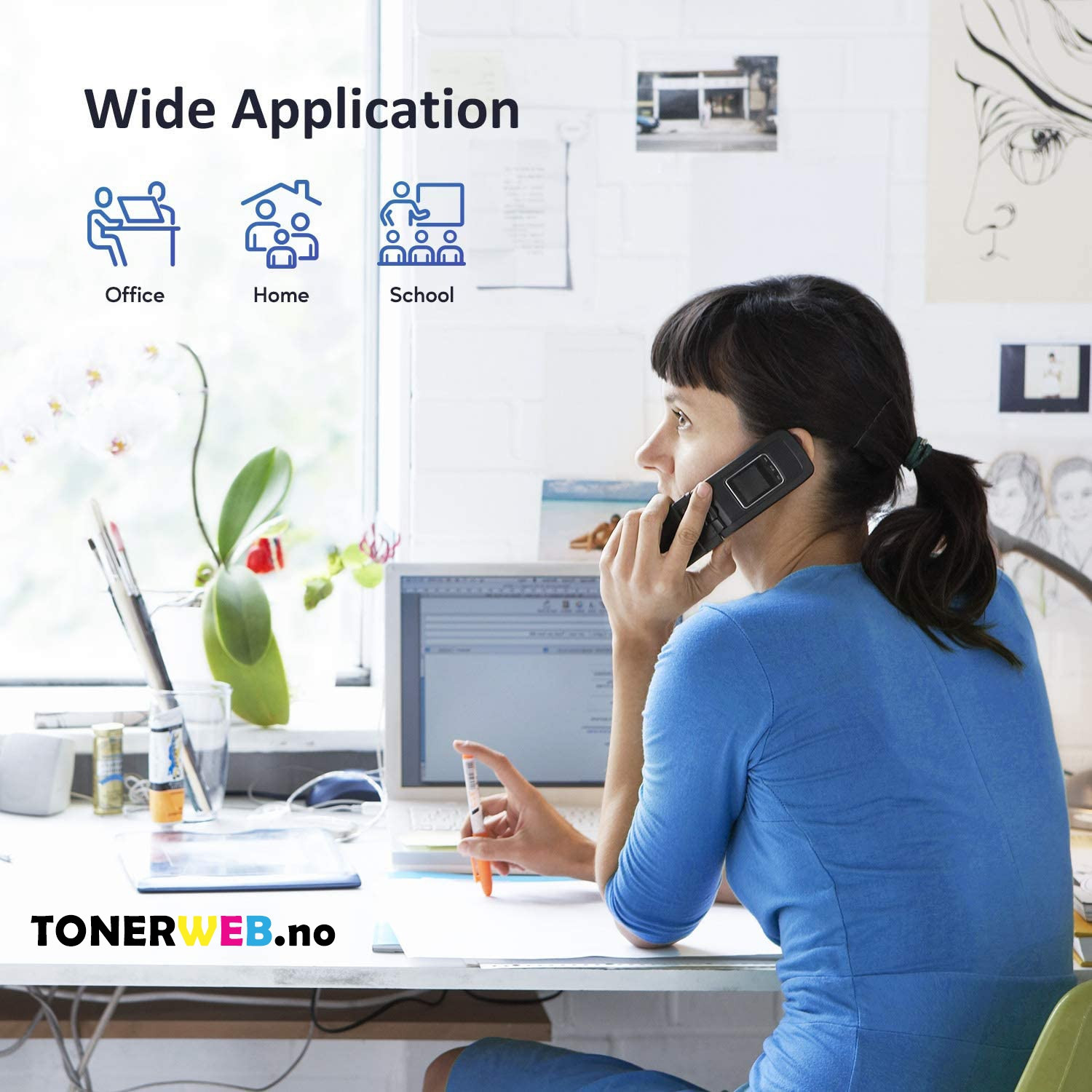 HP 410X BK (svart) toner 6500 sider - kompatibel