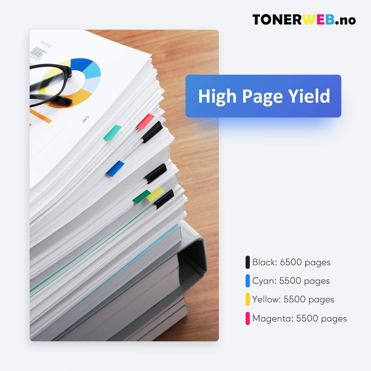HP 410X BK (svart) toner 6500 sider - kompatibel