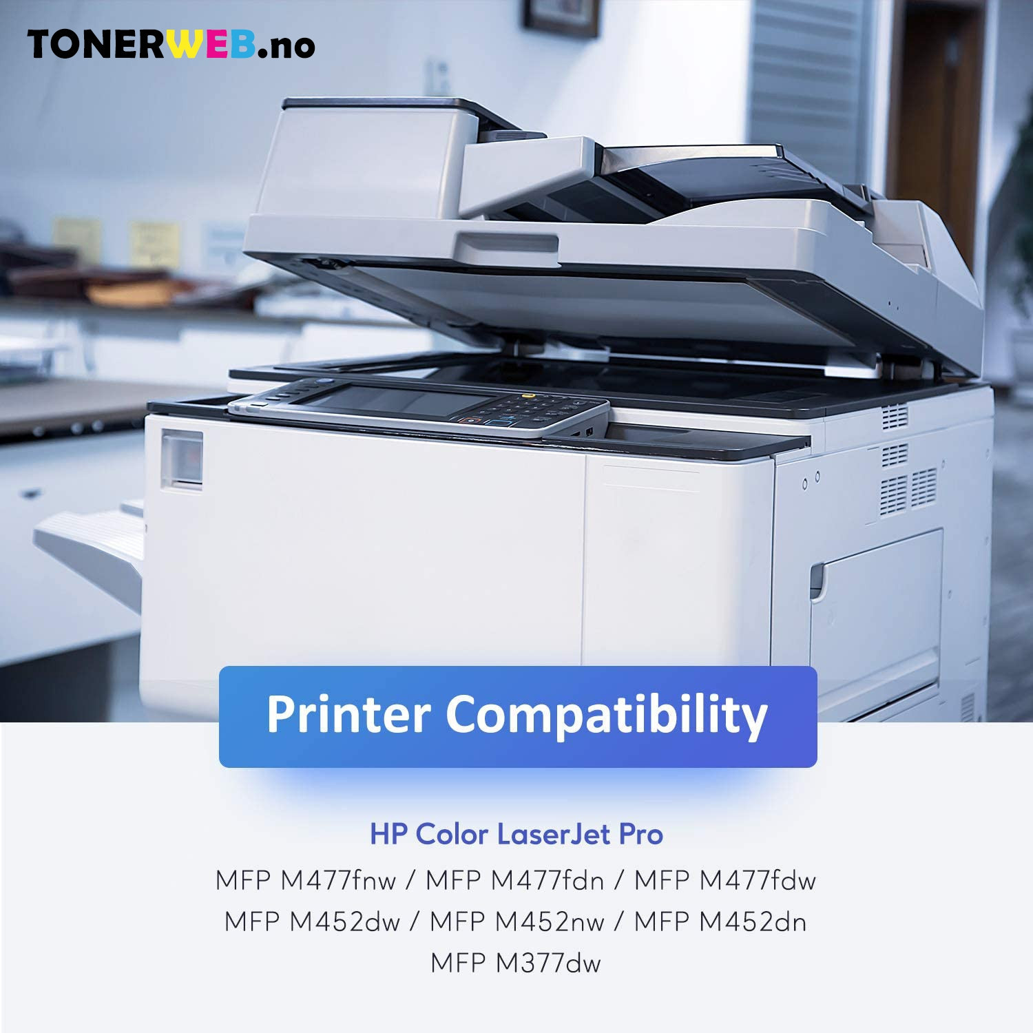 HP 413X M (magenta) toner 5000 sider - kompatibel