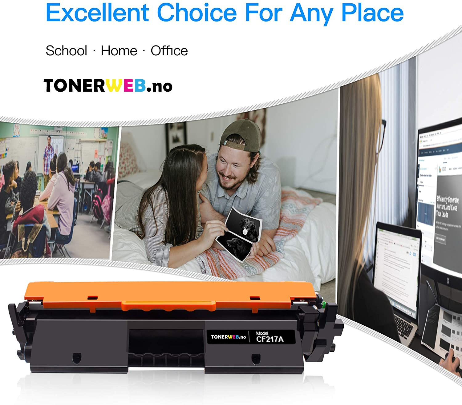 BildeTonerkassett, erstatter HP Toner Sort LaserJet 17A (1.600 sider)