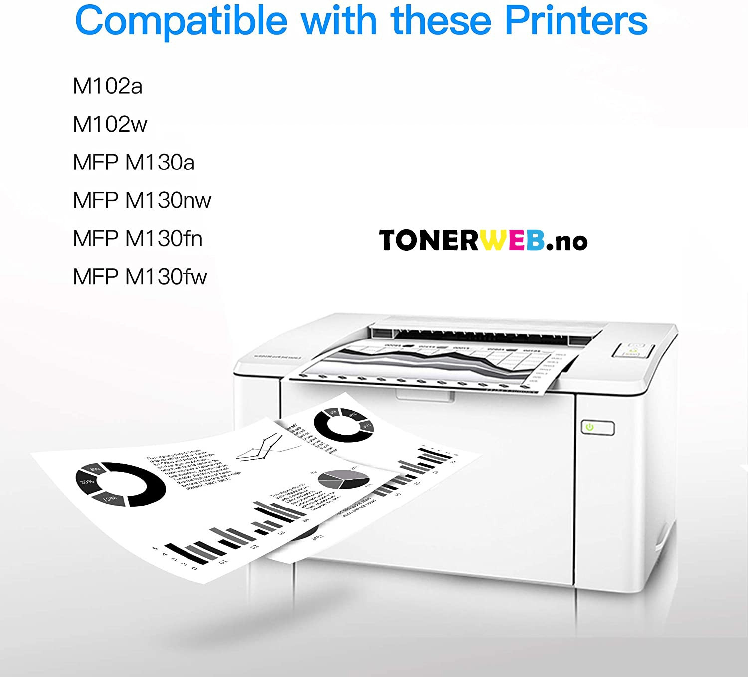 Tonerkassett, erstatter HP Toner Sort LaserJet 17A (1.600 sider)