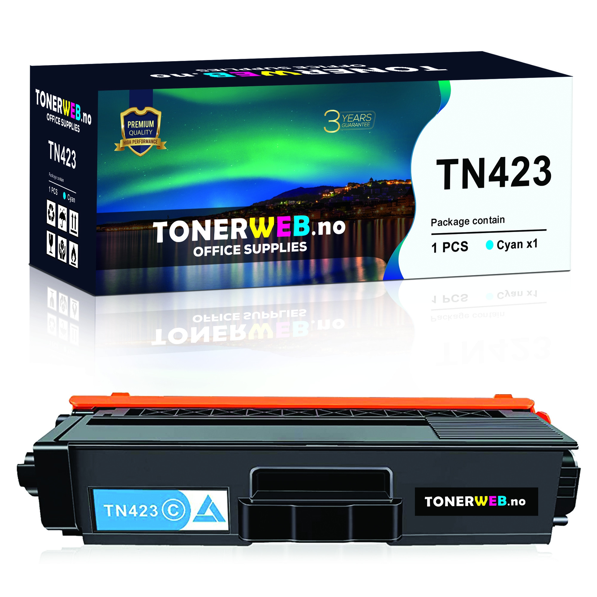 Brother TN423 C (cyan) toner 4000 sider - kompatibel