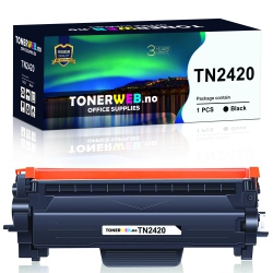 BildeBrother TN2420 BK (svart) toner høykapasitet 3000 sider...