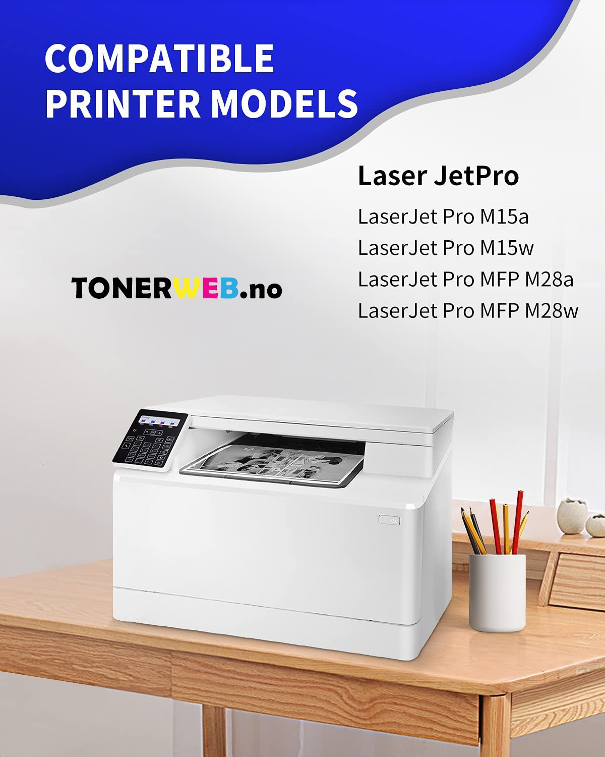 HP 44A BK (svart) toner 1000 sider - kompatibel
