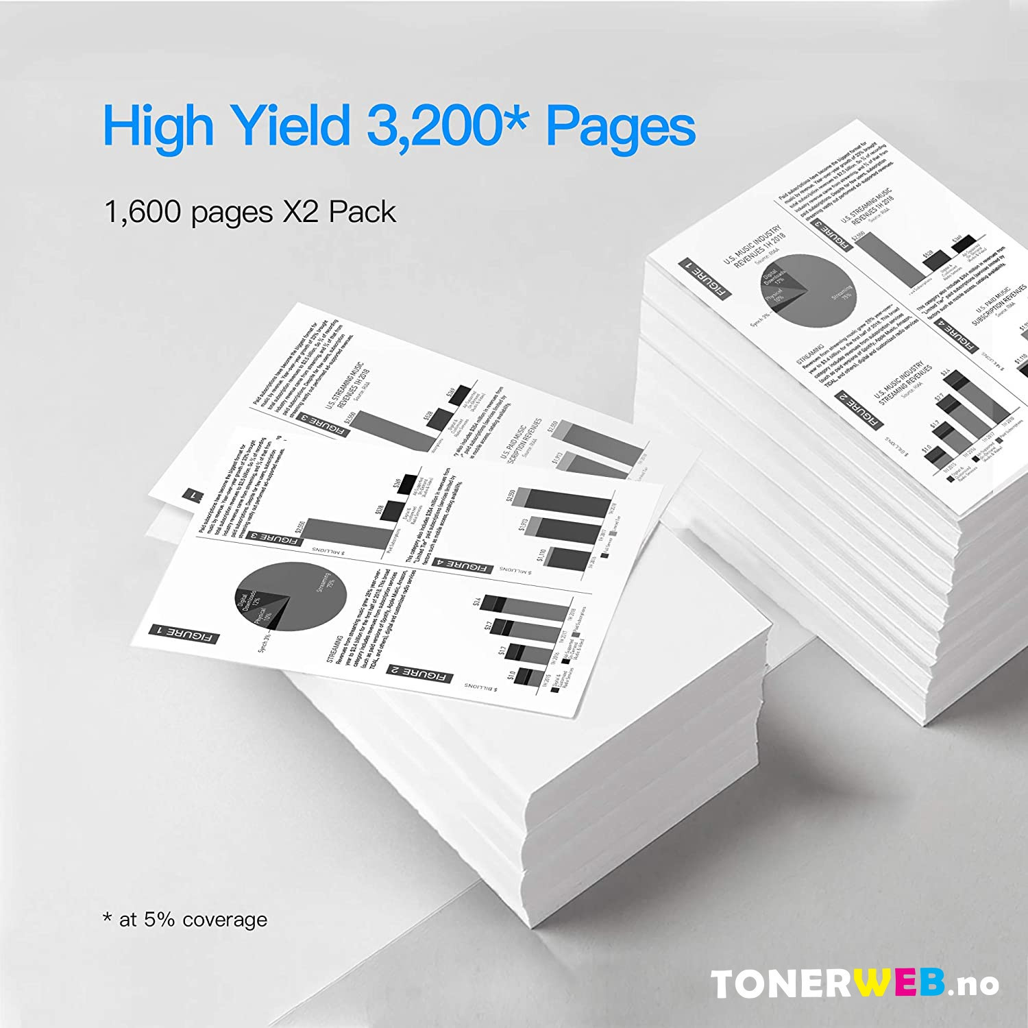Tonerkassett, erstatter Brother Sort TN-243BK (1.000 sider) 