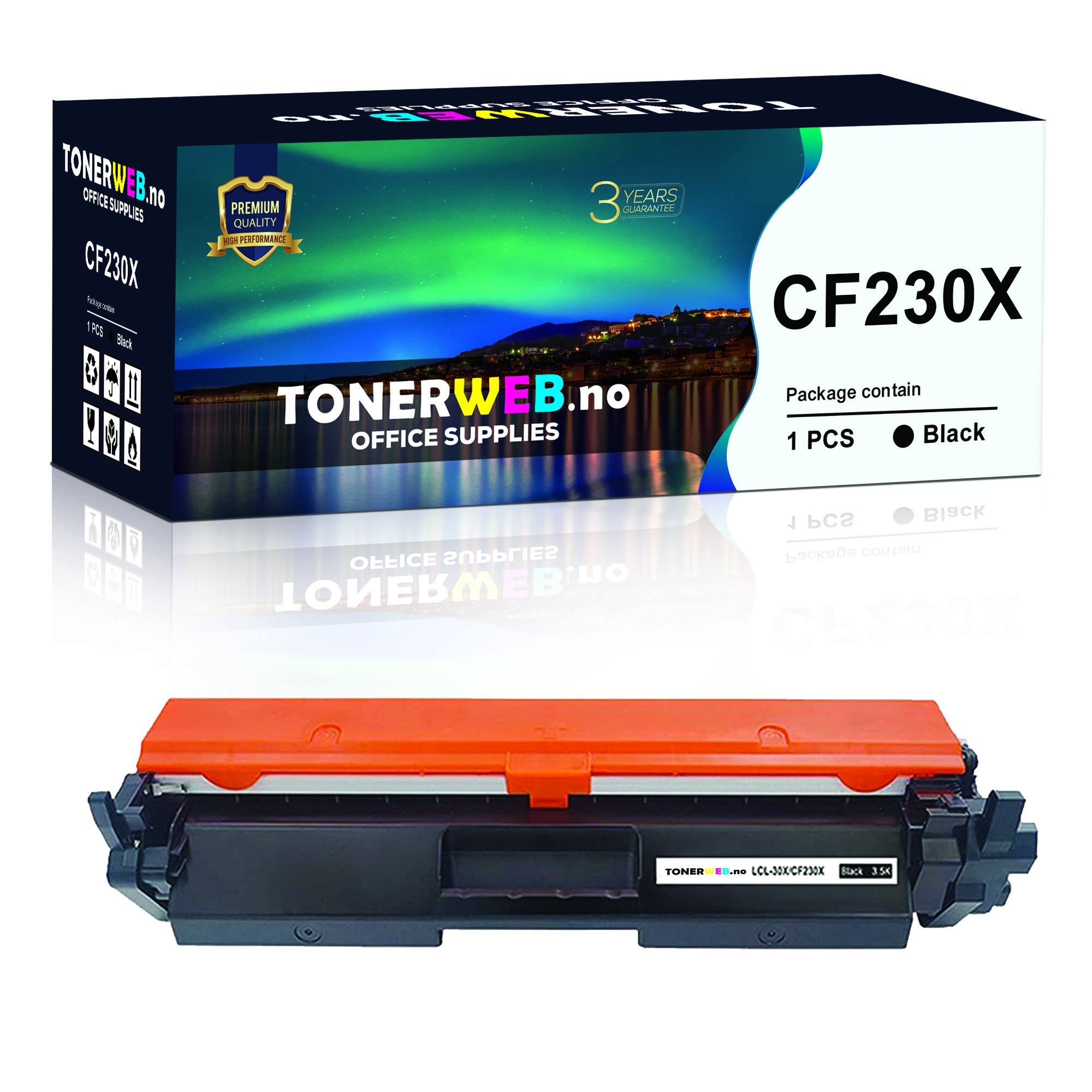 BildeHP 30X BK (svart) toner 3500 sider - kompatibel