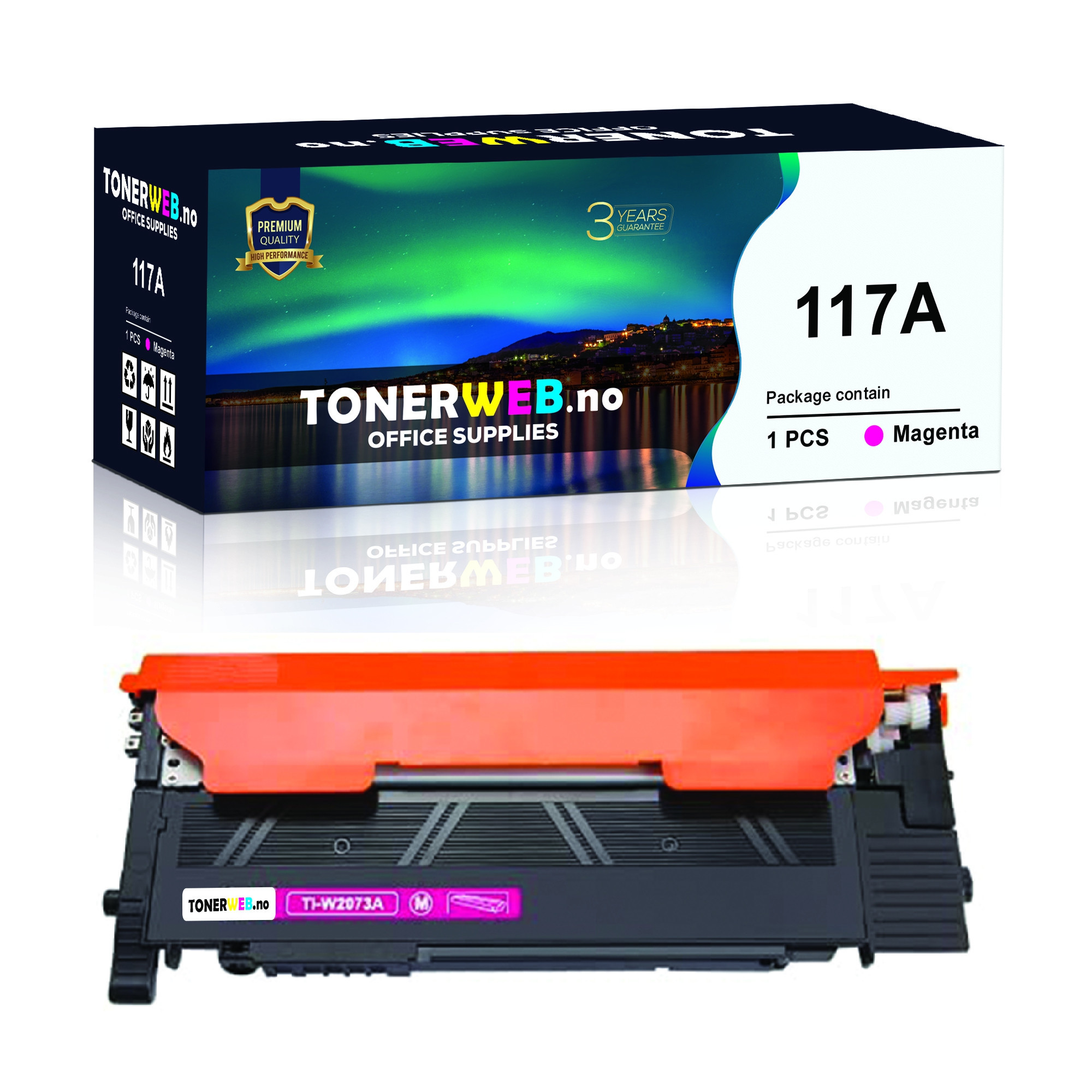 HP 117A M (magenta) toner 700 sider - kompatibel