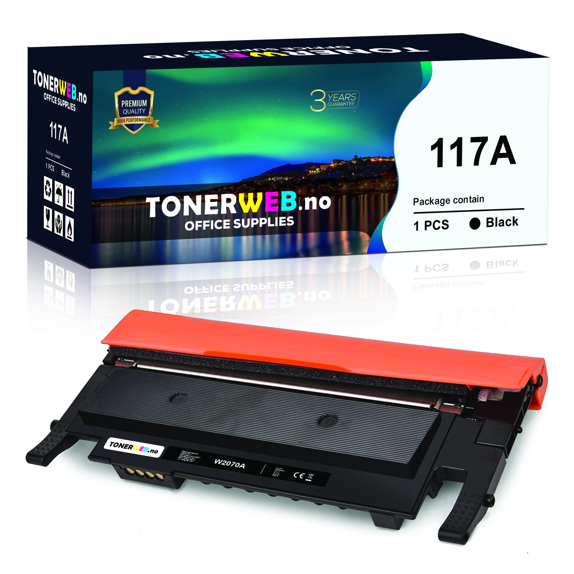 HP 117A BK (svart) toner 1000 sider - kompatibel