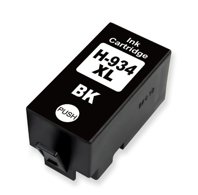 HP 934XL BK (svart) blekkpatron 56,6 ml - kompatibel