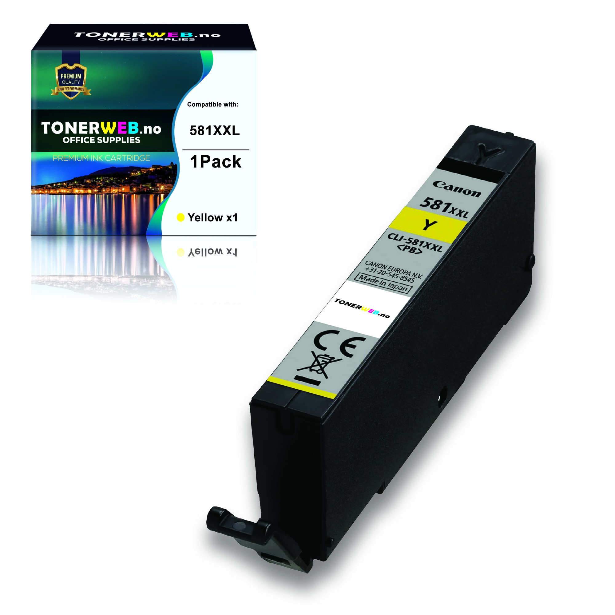 Canon Blekkpatron - Erstatter CLI-581XXL Y