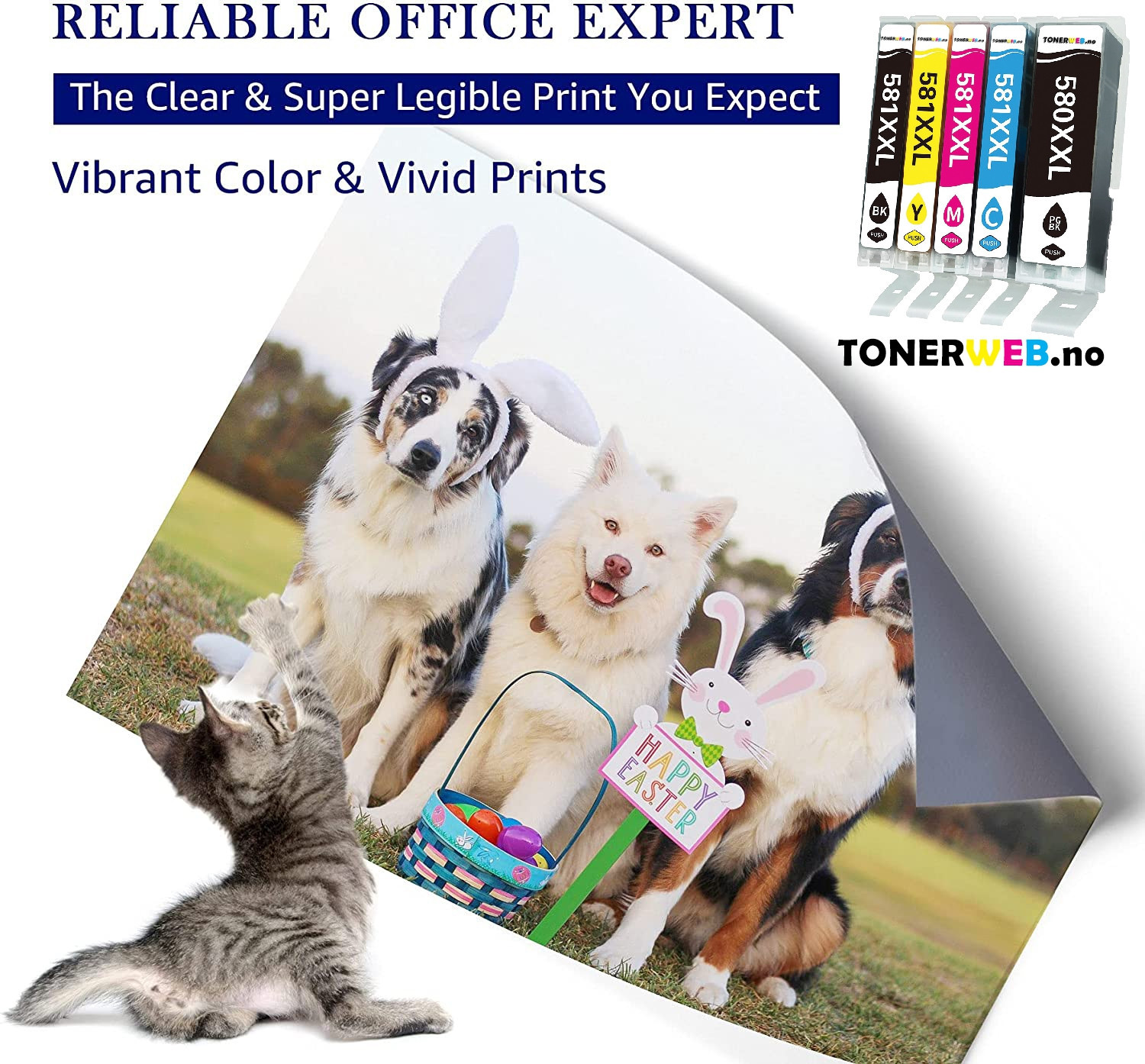 Canon XXL PGI-580/ XXL CLI-581 C/M/Y/BK/PGBK multipack • 2078C007 - Erstatter